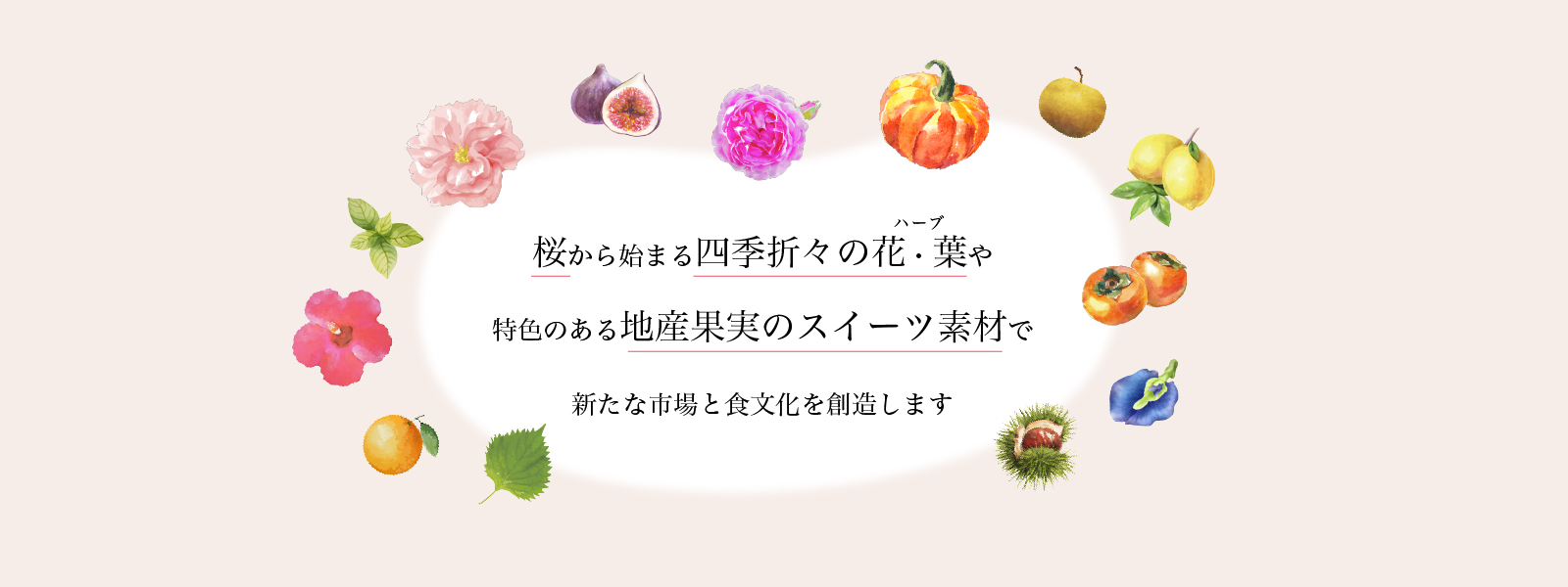 山眞産業株式会社 花びら舎 桜から始まる四季折々のスイーツ素材